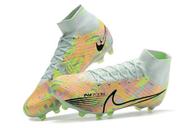 Nike Air Zoom Mercurial Superfly 9 Elite AG Artificial Grass Soccer Cleats - Green/Orange