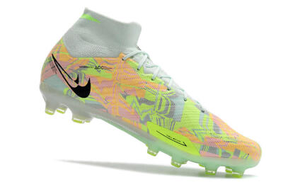 Nike Air Zoom Mercurial Superfly 9 Elite AG Artificial Grass Soccer Cleats - Green/Orange