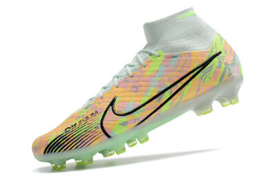 Nike Air Zoom Mercurial Superfly 9 Elite AG Artificial Grass Soccer Cleats - Green/Orange