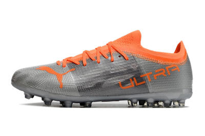 Puma Ultra 1.4 MG Multi Ground Soccer Cleats - Silver/Orange