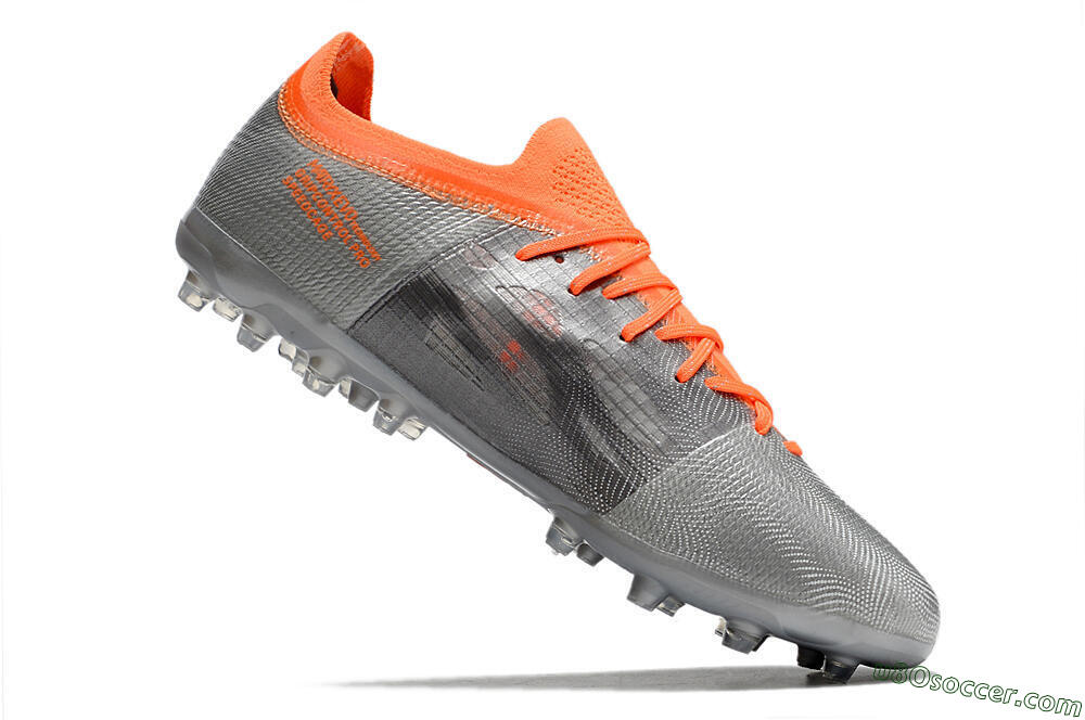 Puma Ultra 1.4 MG Multi Ground Soccer Cleats - Silver/Orange 4