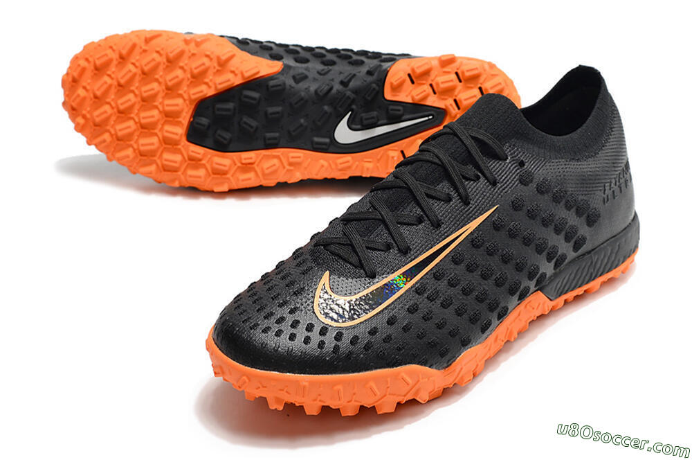 Nike Phantom Ultra Venom TF Artificial Turf Soccer Shoes - Black/Orange 3