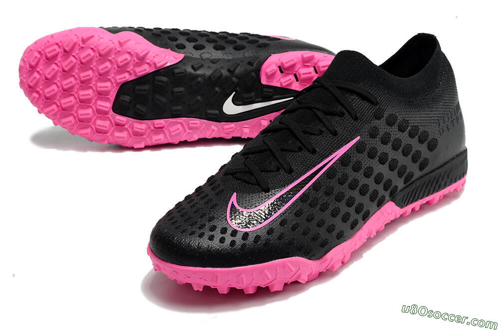 Nike Phantom Ultra Venom TF Artificial Turf Soccer Shoes - Black/Pink 3