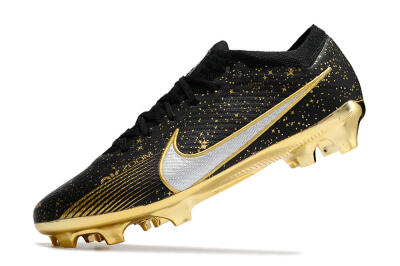 Nike Air Zoom Mercurial Vapor 15 Elite FG Firm Ground Soccer Cleats - Black/Gold