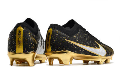 Nike Air Zoom Mercurial Vapor 15 Elite FG Firm Ground Soccer Cleats - Black/Gold