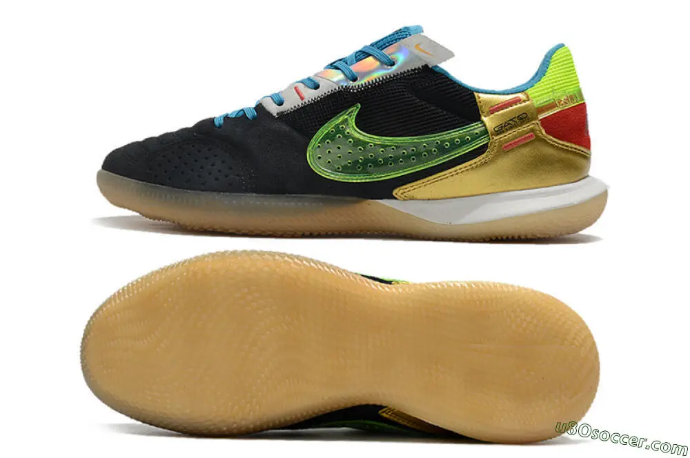 シューズ Nike Street Gato 27cm Nike Street Gato IC Indoor & Futsal Soccer Shoes - Blue/Grey