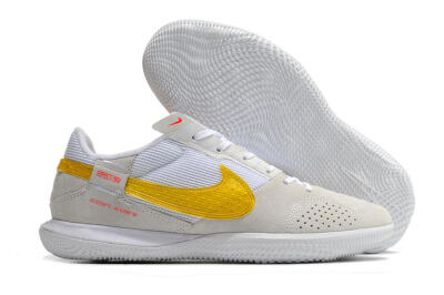 Nike Streetgato IC Futsal/Indoor Soccer Shoes - Grey/White/Yellow