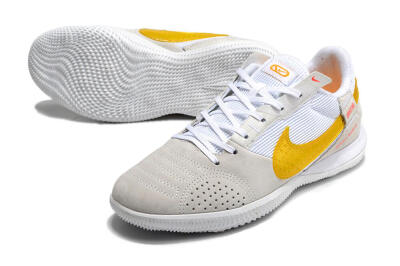 Nike Streetgato IC Futsal/Indoor Soccer Shoes - Grey/White/Yellow
