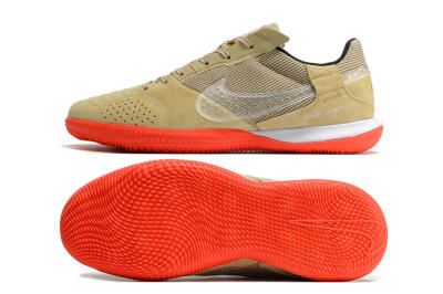 Nike Streetgato IC Futsal/Indoor Soccer Shoes - Brown/Red/White