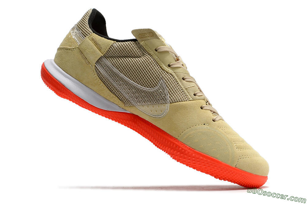 Nike Streetgato IC Futsal/Indoor Soccer Shoes - Brown/Red/White 4