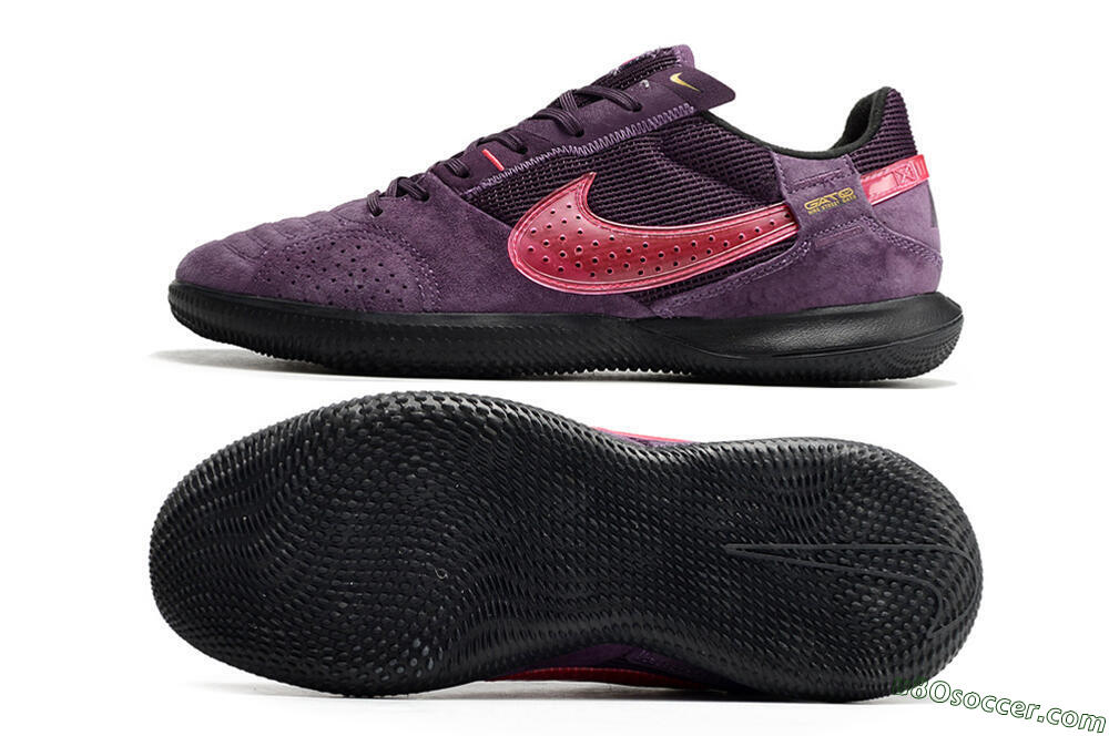 Nike Streetgato IC Futsal/Indoor Soccer Shoes - Purple/Pink 0