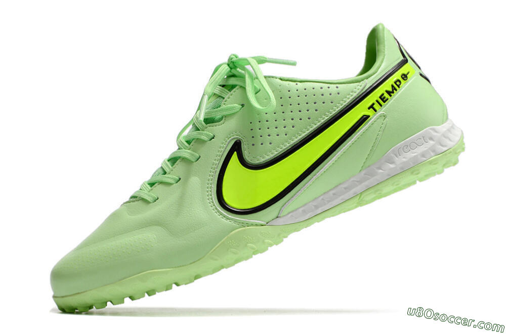 Nike React Tiempo Legend 9 Pro TF Artificial Turf Soccer Shoes - Green/Black 5