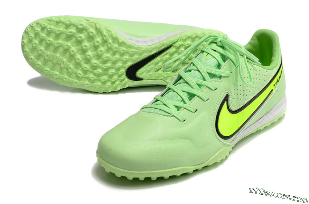 Nike React Tiempo Legend 9 Pro TF Artificial Turf Soccer Shoes - Green/Black 3