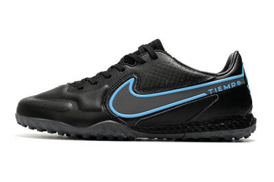 Nike React Tiempo Legend 9 Pro TF Artificial Turf Soccer Shoes - Black/Blue