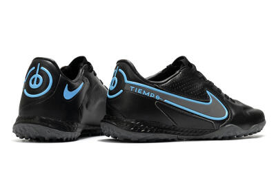 Nike React Tiempo Legend 9 Pro TF Artificial Turf Soccer Shoes - Black/Blue