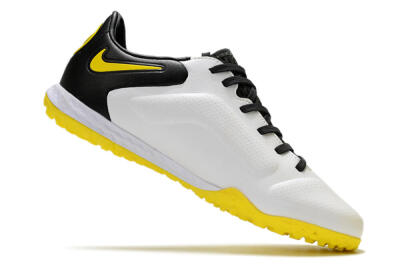Nike React Tiempo Legend 9 Pro TF Artificial Turf Soccer Shoes - White/Black/Yellow