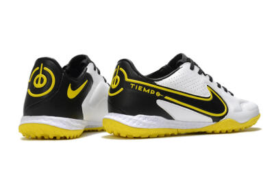 Nike React Tiempo Legend 9 Pro TF Artificial Turf Soccer Shoes - White/Black/Yellow