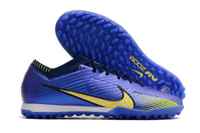 Nike Air Zoom Mercurial Vapor 15 Elite TF Artificial Turf Soccer Shoes - Blue/Green/Yellow