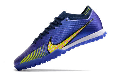 Nike Air Zoom Mercurial Vapor 15 Elite TF Artificial Turf Soccer Shoes - Blue/Green/Yellow