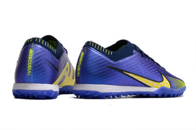 Nike Air Zoom Mercurial Vapor 15 Elite TF Artificial Turf Soccer Shoes - Blue/Green/Yellow