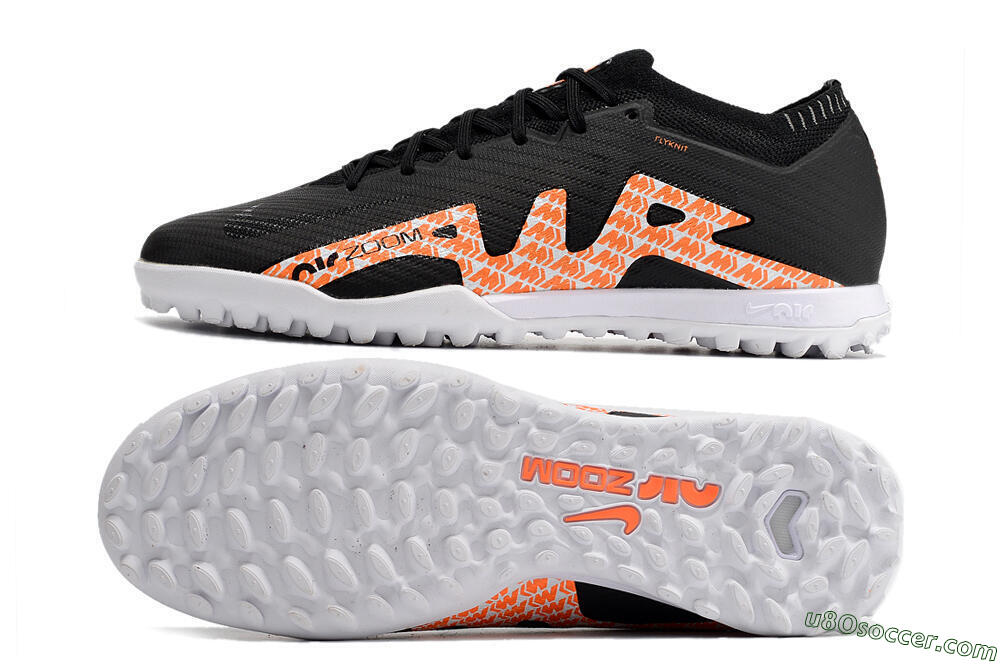 Nike Air Zoom Mercurial Vapor 15 Elite TF Artificial Turf Soccer Shoes - Black/White/Pink 0