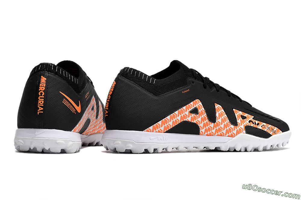 Nike Air Zoom Mercurial Vapor 15 Elite TF Artificial Turf Soccer Shoes - Black/White/Pink 6