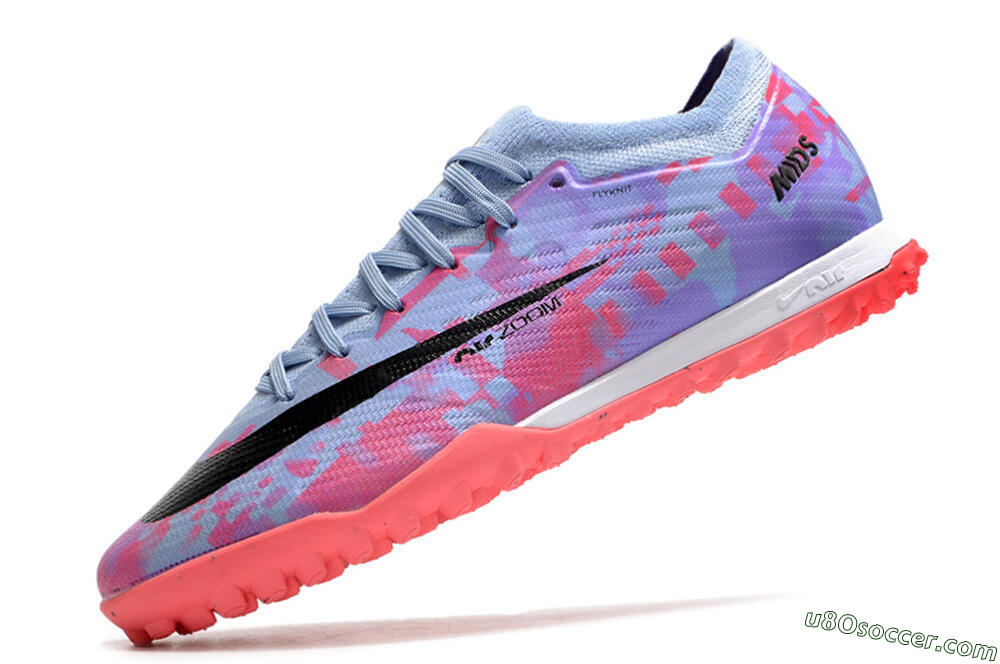 Nike Air Zoom Mercurial Vapor 15 Elite TF Artificial Turf Soccer Shoes - Blue/Purple/Red 5