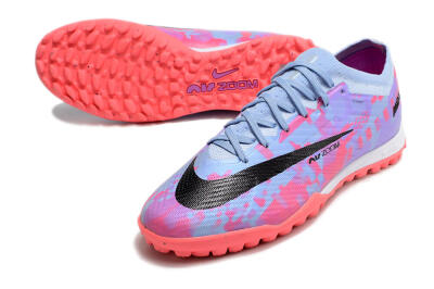 Nike Air Zoom Mercurial Vapor 15 Elite TF Artificial Turf Soccer Shoes - Blue/Purple/Red
