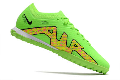 Nike Air Zoom Mercurial Vapor 15 Elite TF Artificial Turf Soccer Shoes - Green/Yellow/Pink