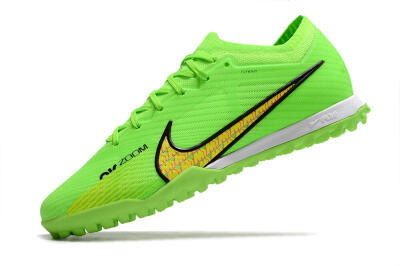 Nike Air Zoom Mercurial Vapor 15 Elite TF Artificial Turf Soccer Shoes - Green/Yellow/Pink