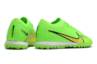 Nike Air Zoom Mercurial Vapor 15 Elite TF Artificial Turf Soccer Shoes - Green/Yellow/Pink