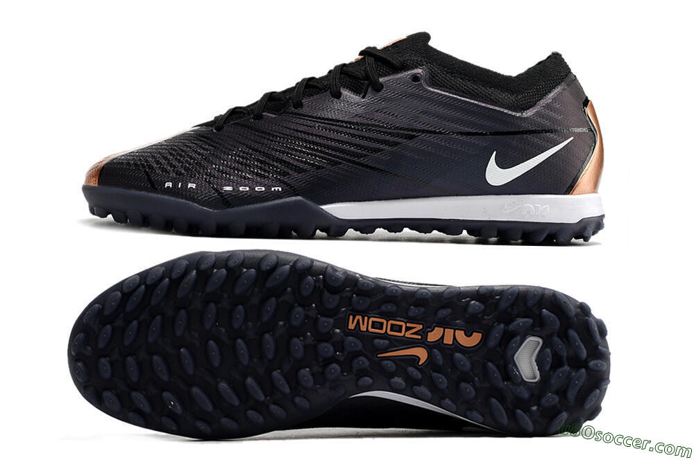 Nike Air Zoom Mercurial Vapor 15 Elite TF Artificial Turf Soccer Shoes - Black/White 0