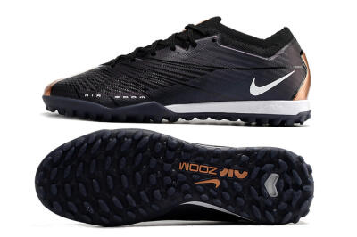 Nike Air Zoom Mercurial Vapor 15 Elite TF Artificial Turf Soccer Shoes - Black/White