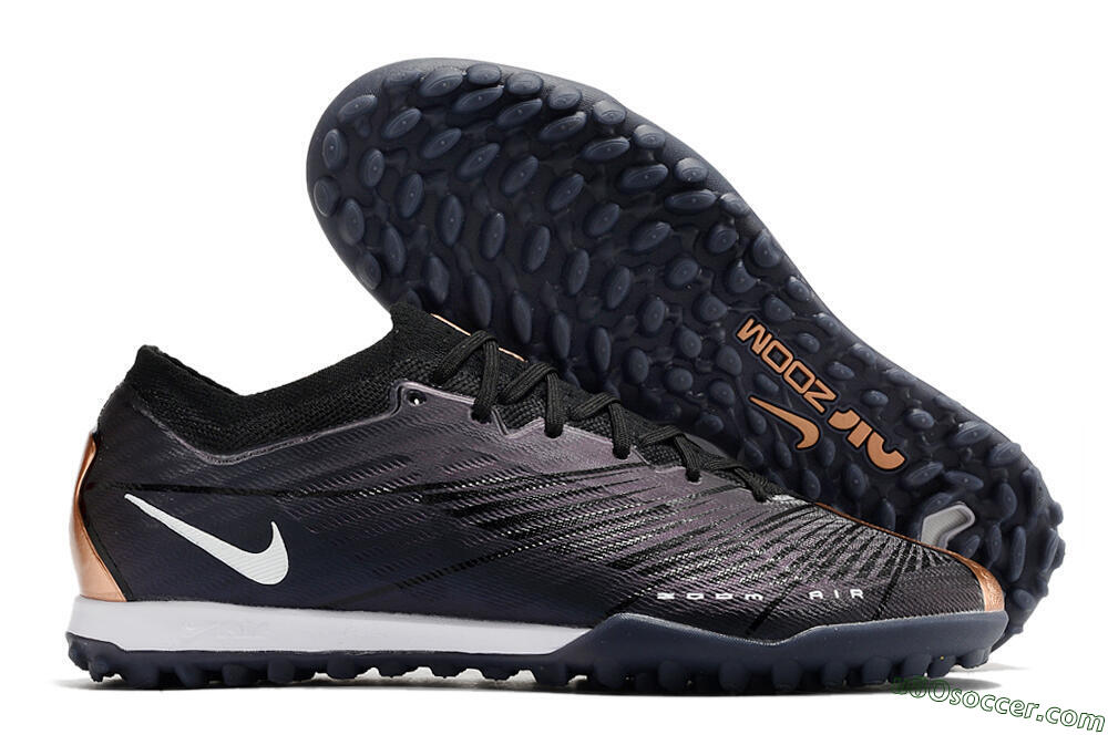 Nike Air Zoom Mercurial Vapor 15 Elite TF Artificial Turf Soccer Shoes - Black/White 1