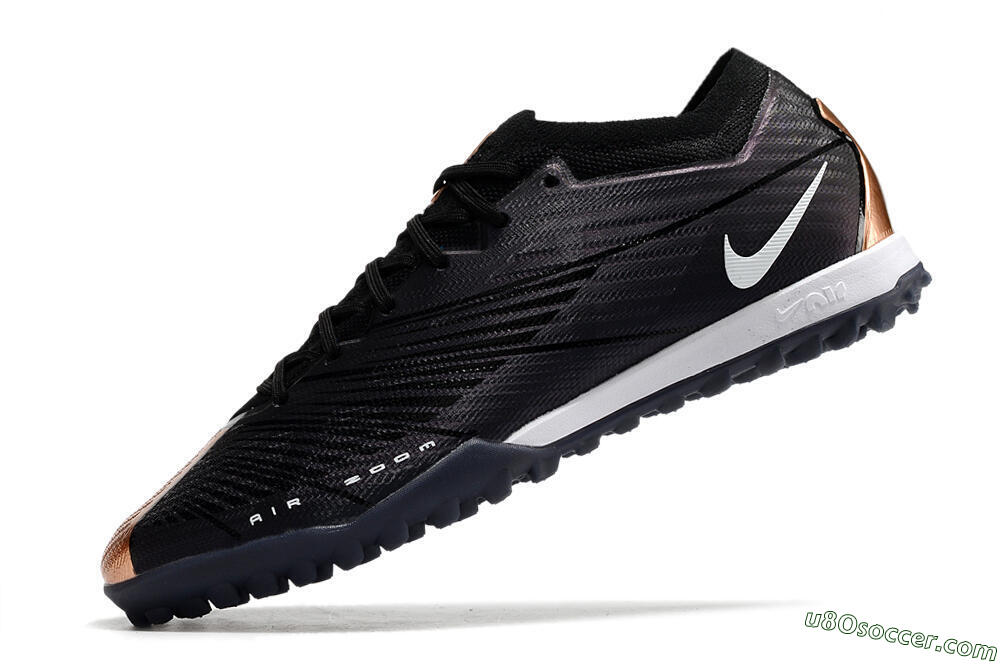 Nike Air Zoom Mercurial Vapor 15 Elite TF Artificial Turf Soccer Shoes - Black/White 5