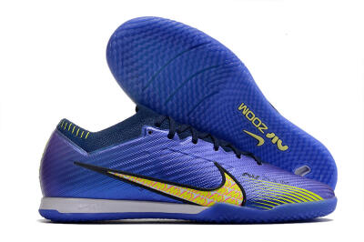 Nike Air Zoom Mercurial Vapor 15 Elite IC Futsal/Indoor Soccer Shoes - Blue/Green/Yellow