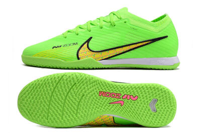 Nike Air Zoom Mercurial Vapor 15 Elite IC Futsal/Indoor Soccer Shoes - Green/Yellow/Pink