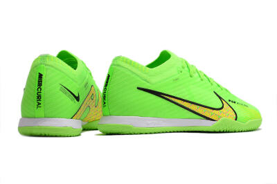 Nike Air Zoom Mercurial Vapor 15 Elite IC Futsal/Indoor Soccer Shoes - Green/Yellow/Pink