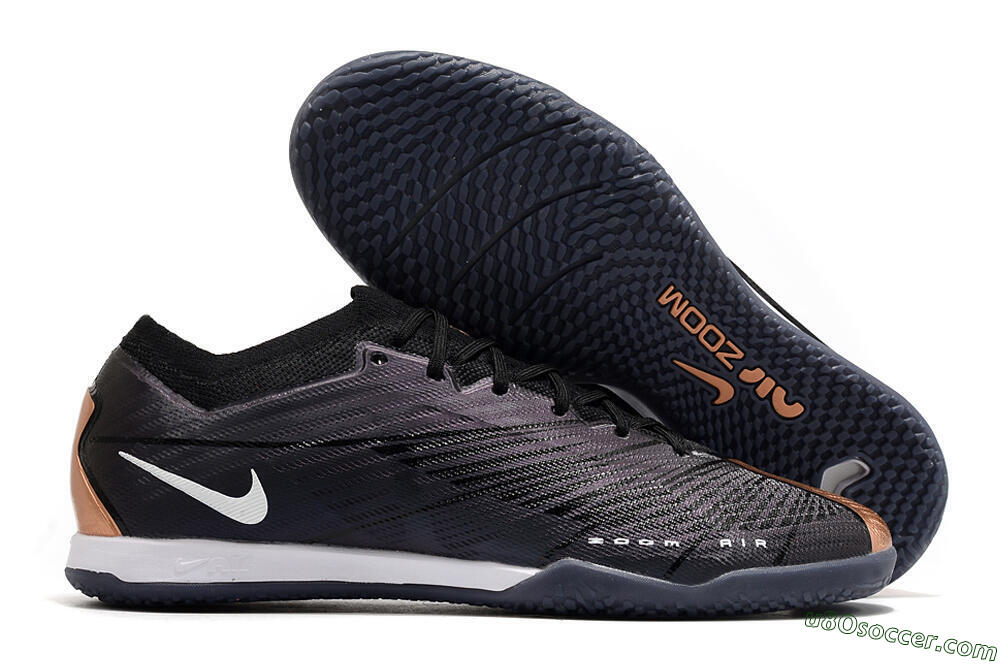 Nike Air Zoom Mercurial Vapor 15 Elite IC Futsal/Indoor Soccer Shoes - Black/White 1
