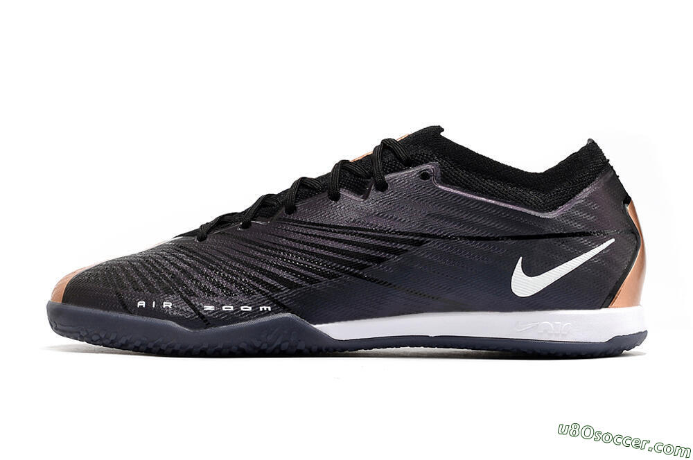 Nike Air Zoom Mercurial Vapor 15 Elite IC Futsal/Indoor Soccer Shoes - Black/White 2