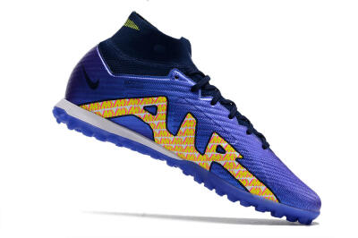 Nike Air Zoom Mercurial Superfly 9 Elite TF Artificial Turf Soccer Shoes - Blue/Green/Yellow