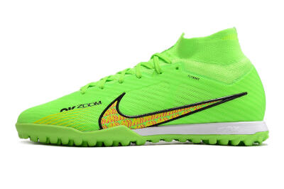 Nike Air Zoom Mercurial Superfly 9 Elite TF Artificial Turf Soccer Shoes - Green/Yellow/Pink