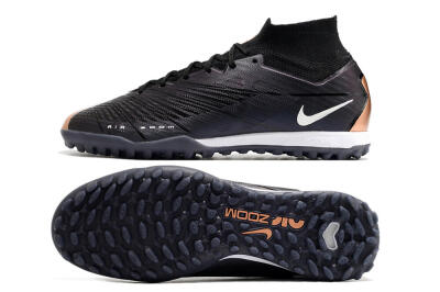 Nike Air Zoom Mercurial Superfly 9 Elite TF Artificial Turf Soccer Shoes - Black/White