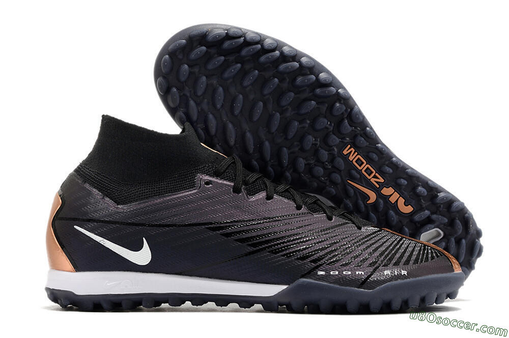 Nike Air Zoom Mercurial Superfly 9 Elite TF Artificial Turf Soccer Shoes - Black/White 1