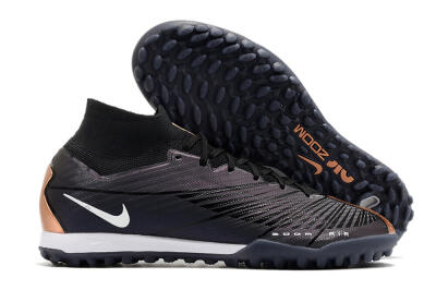 Nike Air Zoom Mercurial Superfly 9 Elite TF Artificial Turf Soccer Shoes - Black/White