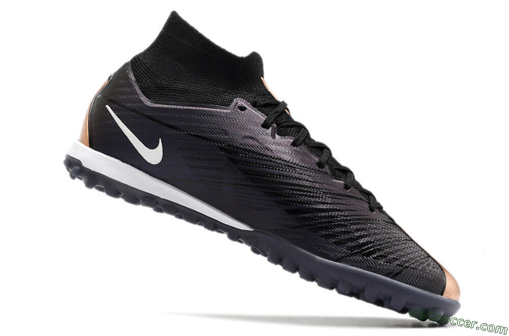 Nike Air Zoom Mercurial Superfly 9 Elite TF Artificial Turf Soccer Shoes - Black/White 4