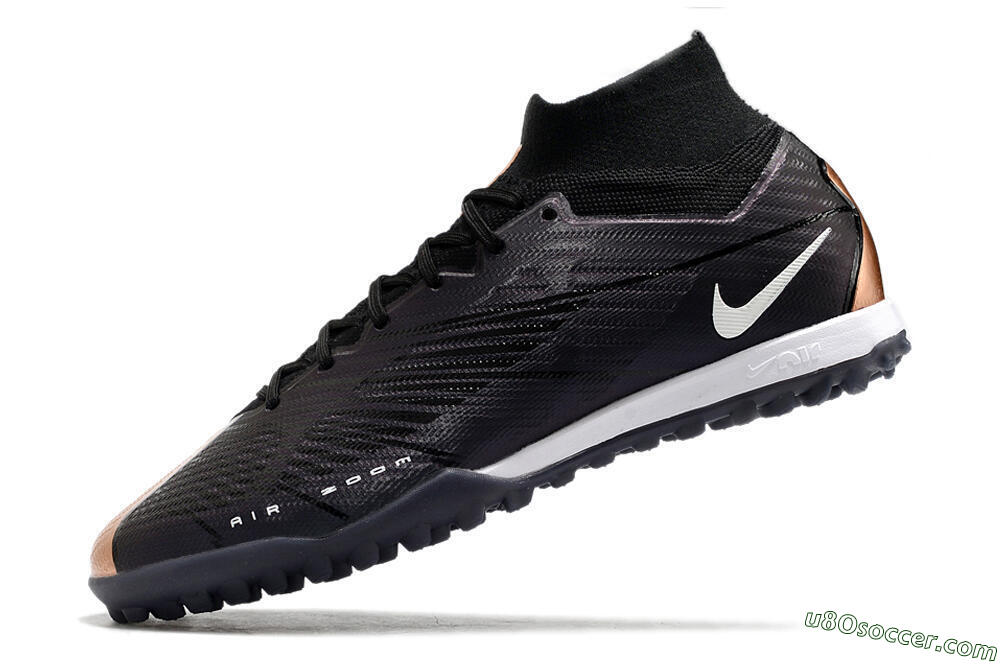 Nike Air Zoom Mercurial Superfly 9 Elite TF Artificial Turf Soccer Shoes - Black/White 5