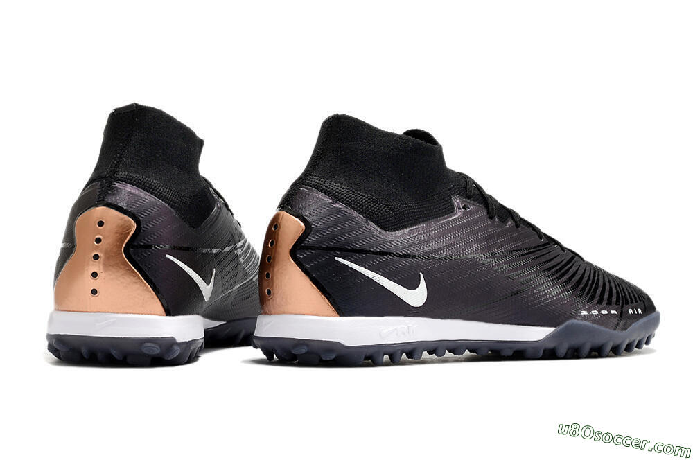 Nike Air Zoom Mercurial Superfly 9 Elite TF Artificial Turf Soccer Shoes - Black/White 6