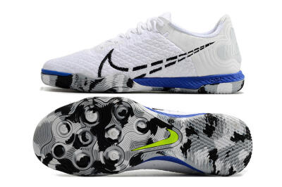 Nike Reactgato IC Futsal/Indoor Soccer Shoes - White/Black/Blue