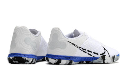 Nike Reactgato IC Futsal/Indoor Soccer Shoes - White/Black/Blue